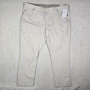 Mens Nike Tour 5-Pocket Mens 40x30 Slim Fit Woven Golf Pants Light Orewood Brown